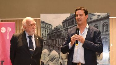 Gil Laavedra y Abad durante el acto homenaje.