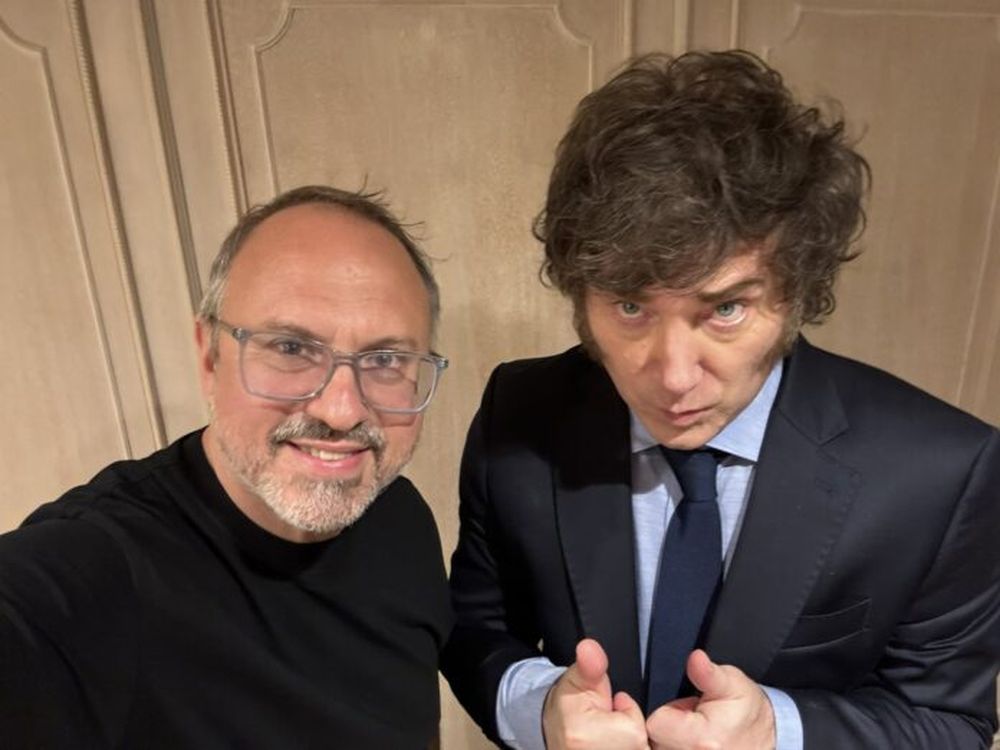 Diego Valenzuela y Javier Milei. (X @dievalen)