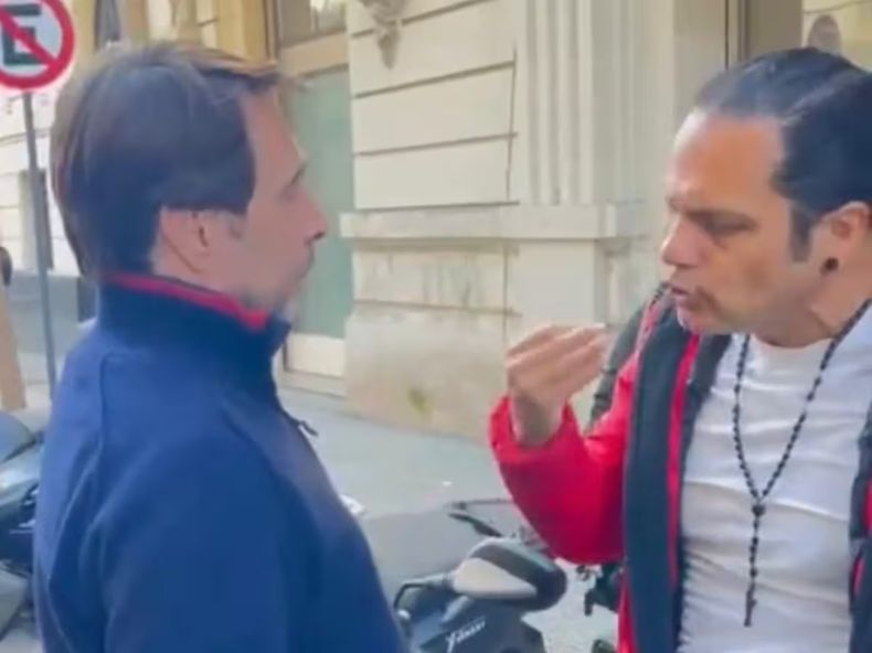 Eduardo Feinmann y Marcelo Peretta cara a cara. (Imagen TV)