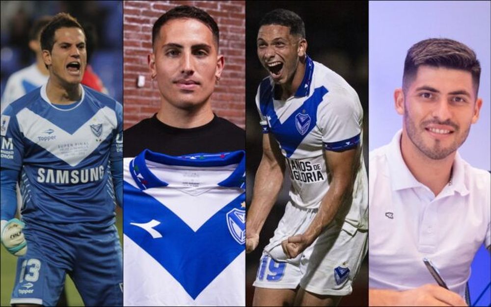 Sebastián Sosa, Braian Cufré, Abiel Osorio y José Ignacio Florentín, los jugadores de Vélez acusados de abuso sexual.