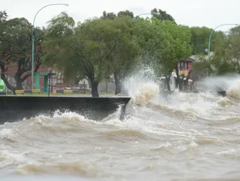 Preocupa la crecida en el Río de La Plata.&nbsp;