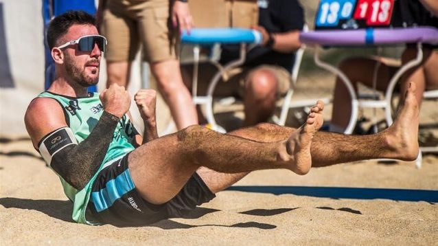Bautista Amieva, integrante del seleccionado argentino de beach volley. - Instagram: @bautiamieva -