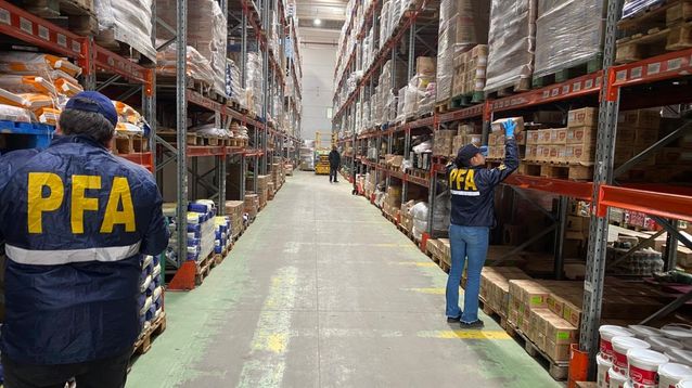 Alimentos en mal estado secuestrados por la Policía Federal.&nbsp;