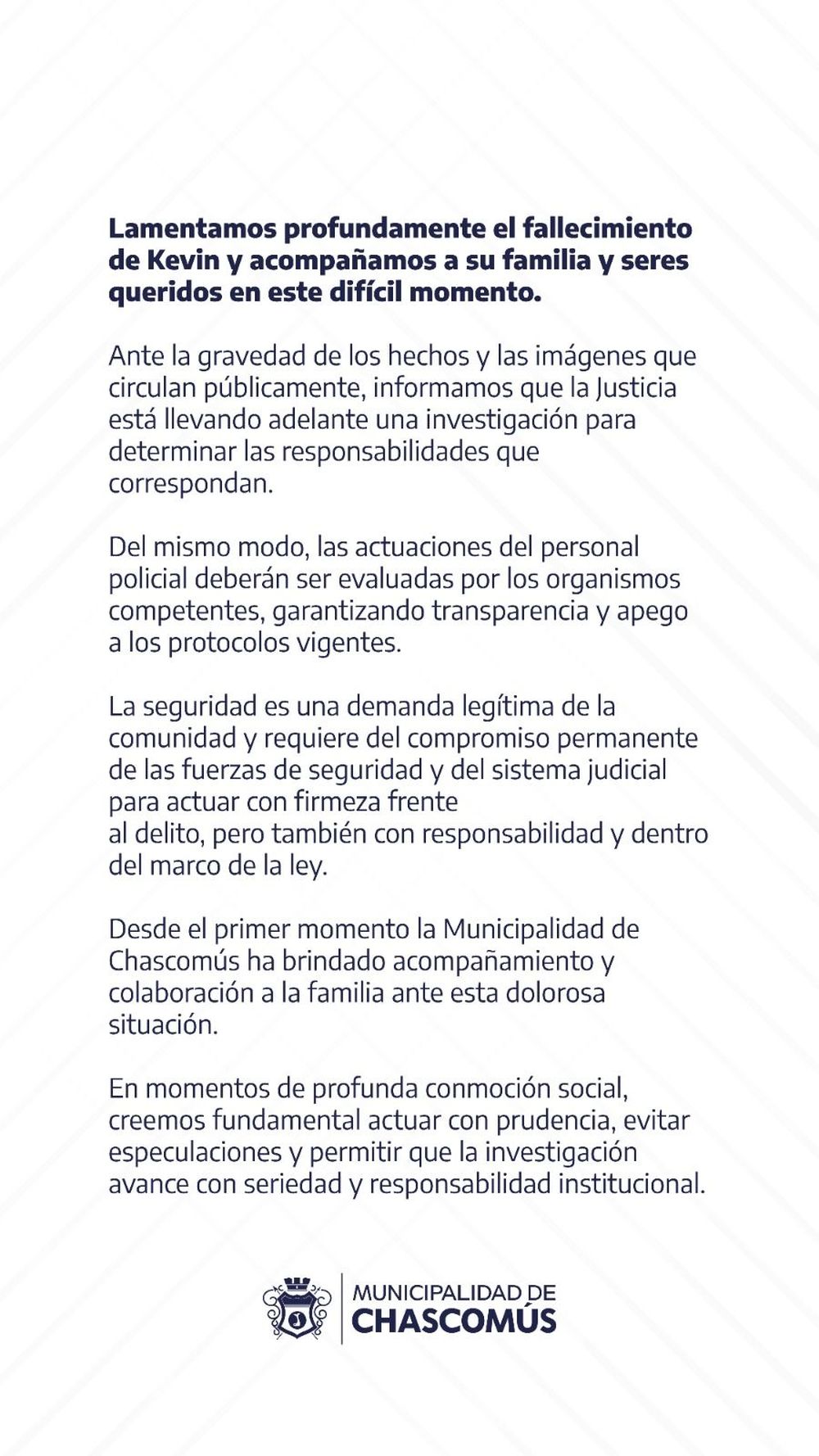 Chascomús comunicado
