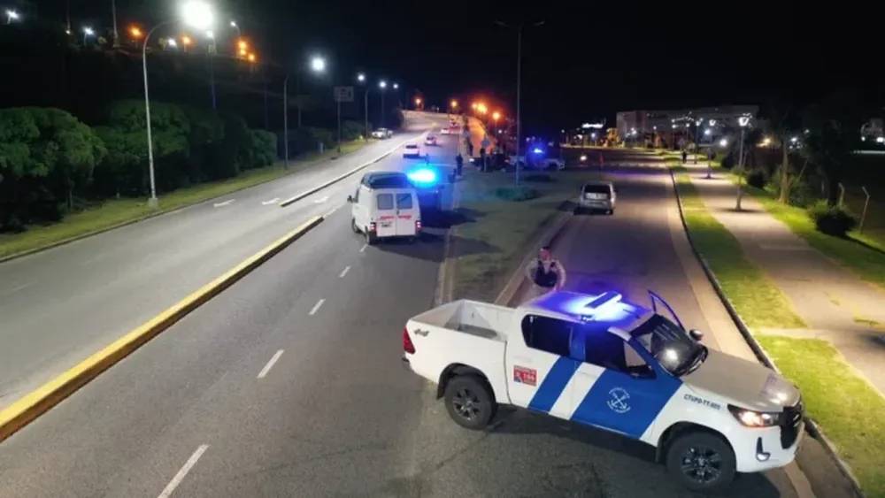 Accidente en la costa de Mar del Plata. (La Capital Mar del Plata)