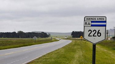 Un tramo de la ruta nacional 226.&nbsp;