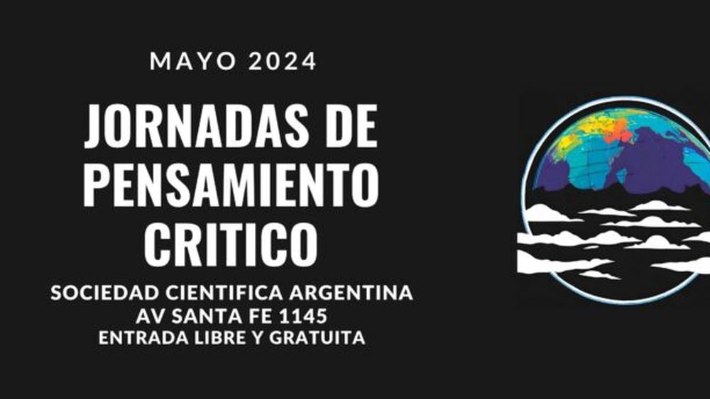 Las Jornadas sobre Pensamiento Crítico se llevarán a cabo el 18 y 19 de mayo. (Facebook)