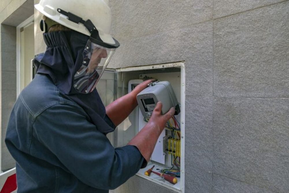 Un trabajo con un medidor de luz.