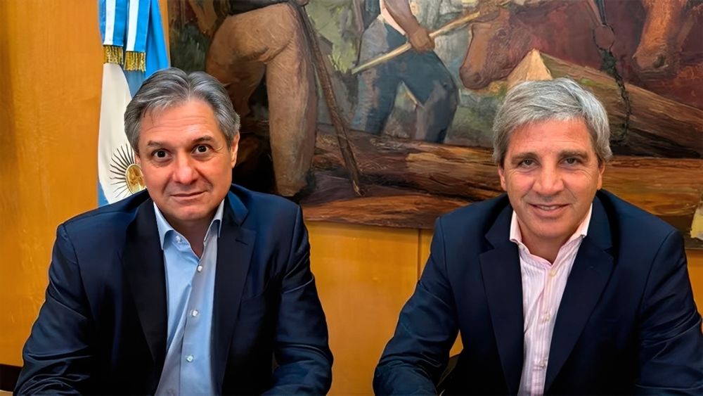 José Luis Daza junto a Luis Caputo.&nbsp;