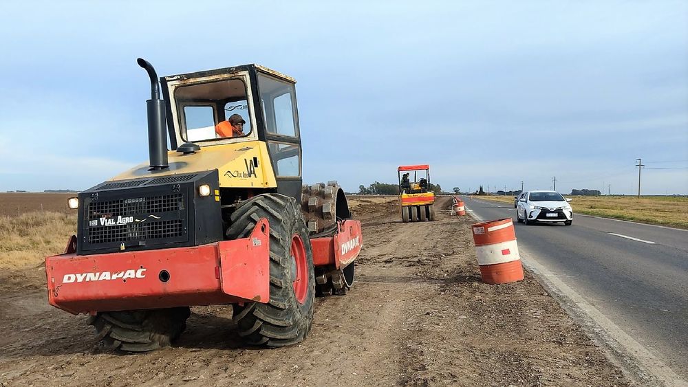 Trabajos en una de los rutas del país. Trabajos en una de los rutas del país.