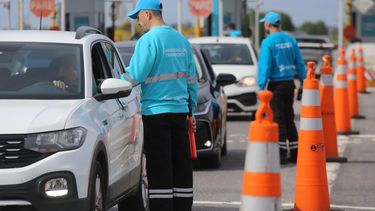 Operativo vial en una ruta bonaerense.