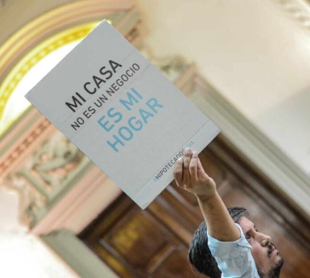 Un tomador de crédito hipotecario UVA.