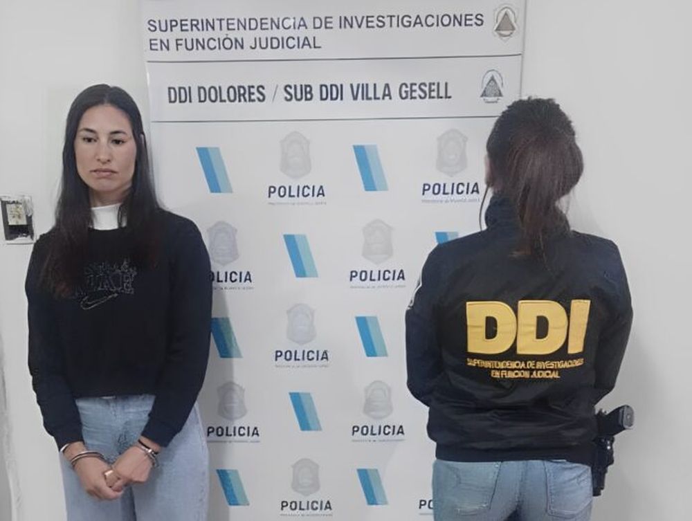 Celeste López quedó detenida por “tentativa de homicidio”. (Policía Bonaerense)