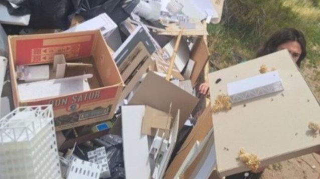 Las maquetas de los estudiantes en un container.