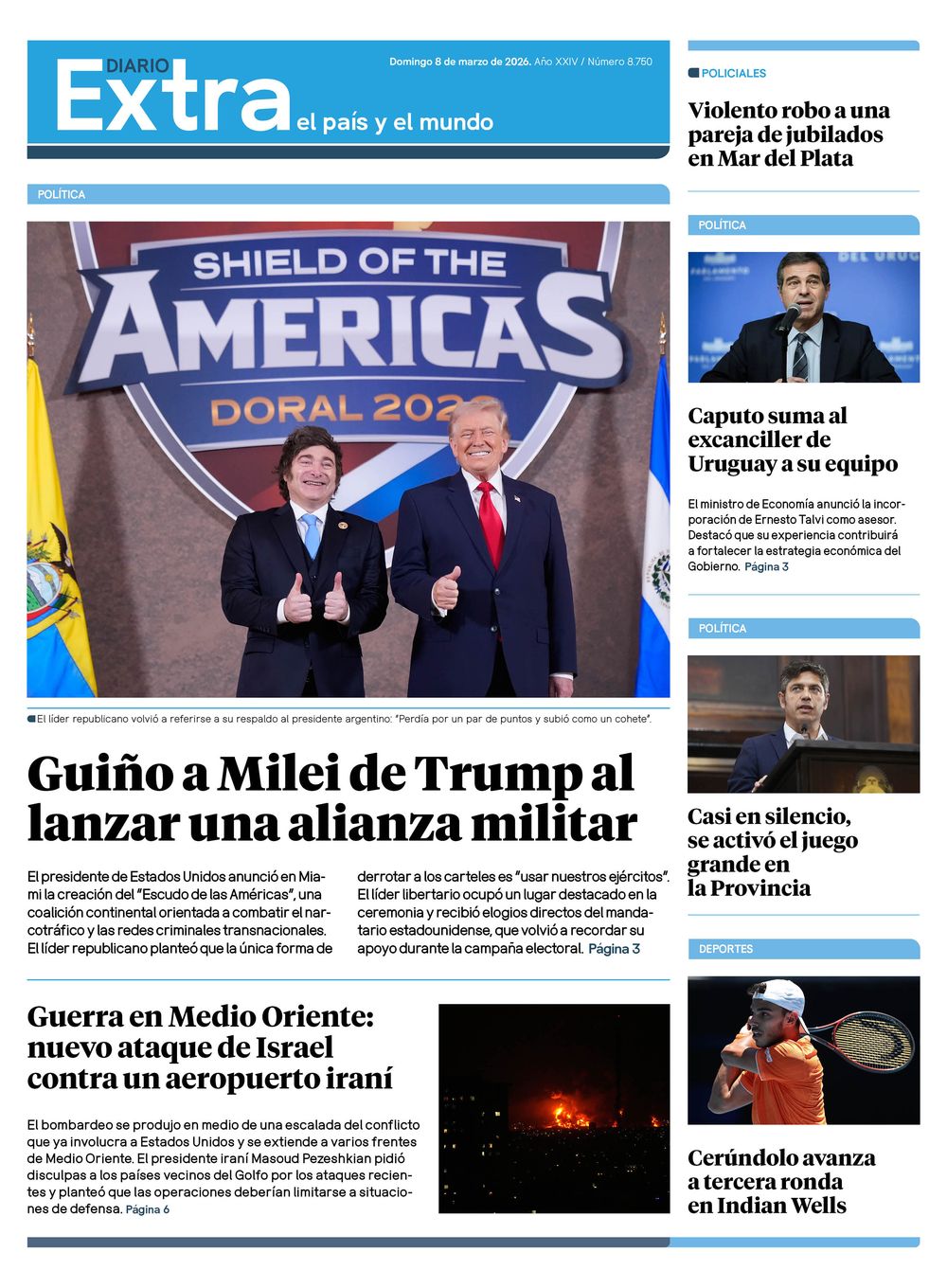 Tapa Diario Extra 07-03
