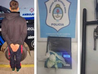 El muchacho apresado por disparar tiros al aire en la vía pública. (Resumen de Pilar) El muchacho apresado por disparar tiros al aire en la vía pública. (Resumen de Pilar)