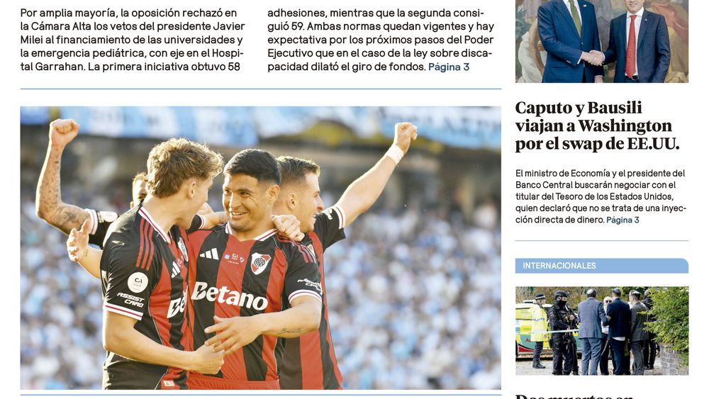 Edición impresa 3/09/2025