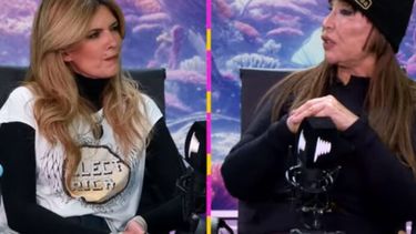Isabel Macedo y Moria Casán, en el streaming de La One, nave nodriza. (Captura de video)