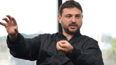 Juan Grabois, uno de los que salió a hablar.