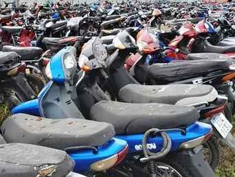 En Junín, más de 1.500 motos van camino a ser chatarra.