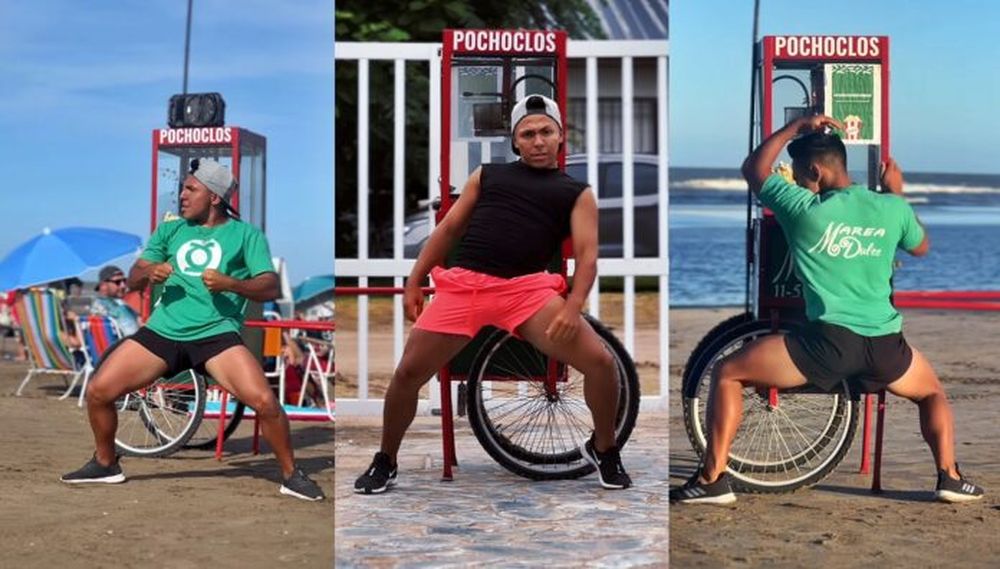 Furor por los bailes de Facu Chocobar en San Bernardo y Mar de Ajó. (Instagram @facuchocobar)