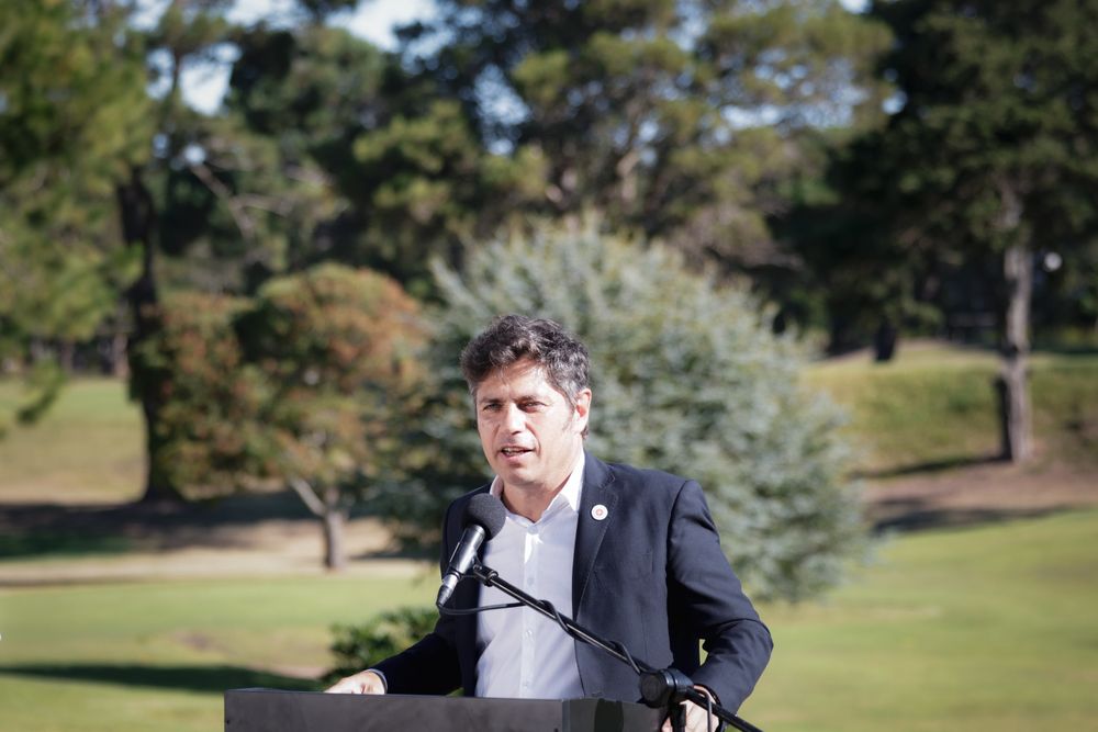 Kicillof en el Golf Club de Villa Gesell.&nbsp;