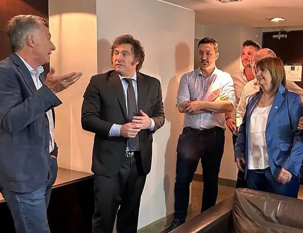 Javier Milei y Mauricio Macri.&nbsp;