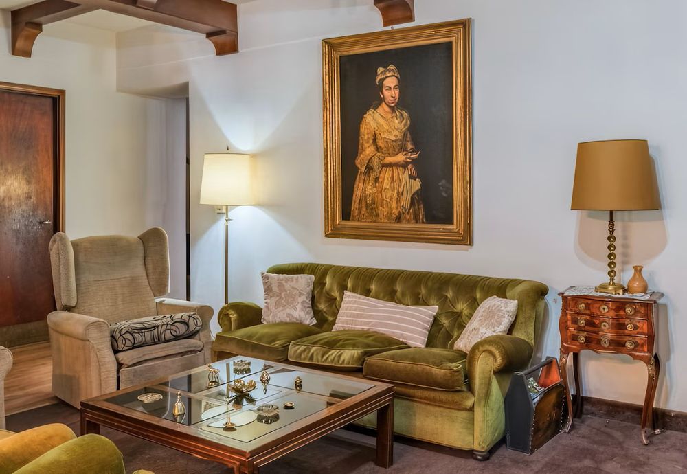 La fotografía de la inmobiliaria marplatense donde se veía el cuadro cuestionado.
