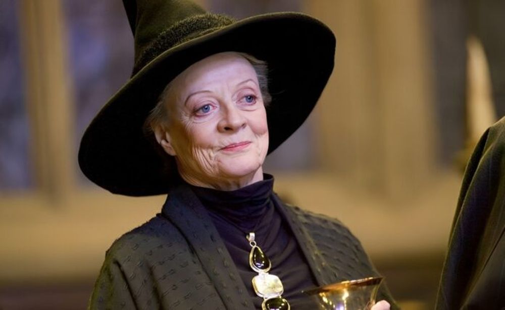 Maggie Smith en su rol de Minerva McGonagall.