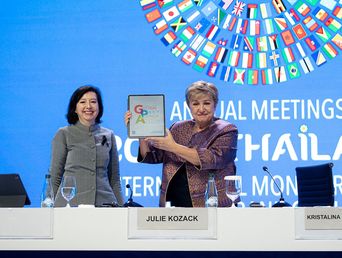Kristalina Georgieva, director gerente del FMI, en la cumbre de Bangkok.