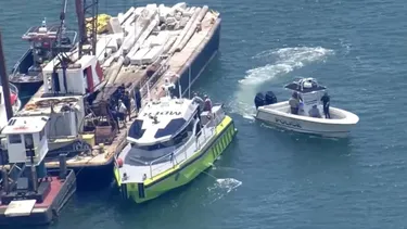 El lugar del accidente entre las dos embarcaciones.