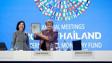 Kristalina Georgieva, director gerente del FMI, en la cumbre de Bangkok.