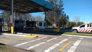 La actual estación de peaje de Mar Chiquita.