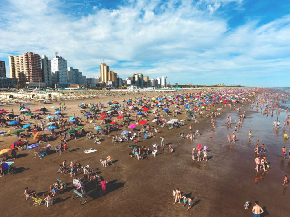 Las playas céntricas de Necochea.