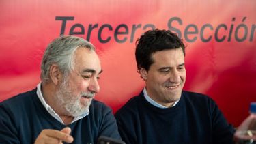 Miguel Fernández junto a Maximiliano Abad.