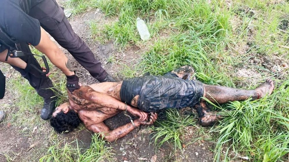 El agresor quedó detenido luego de caer en una zanja.&nbsp;