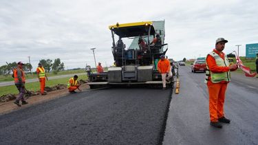 Se retomaron las obras de repavimentación de la RP 2. (Dirección de Vialidad bonaerense)