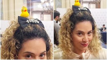 La diputada libertaria Lourdes Arrieta lució un look que no pasó desapercibido entre sus colegas del recinto.