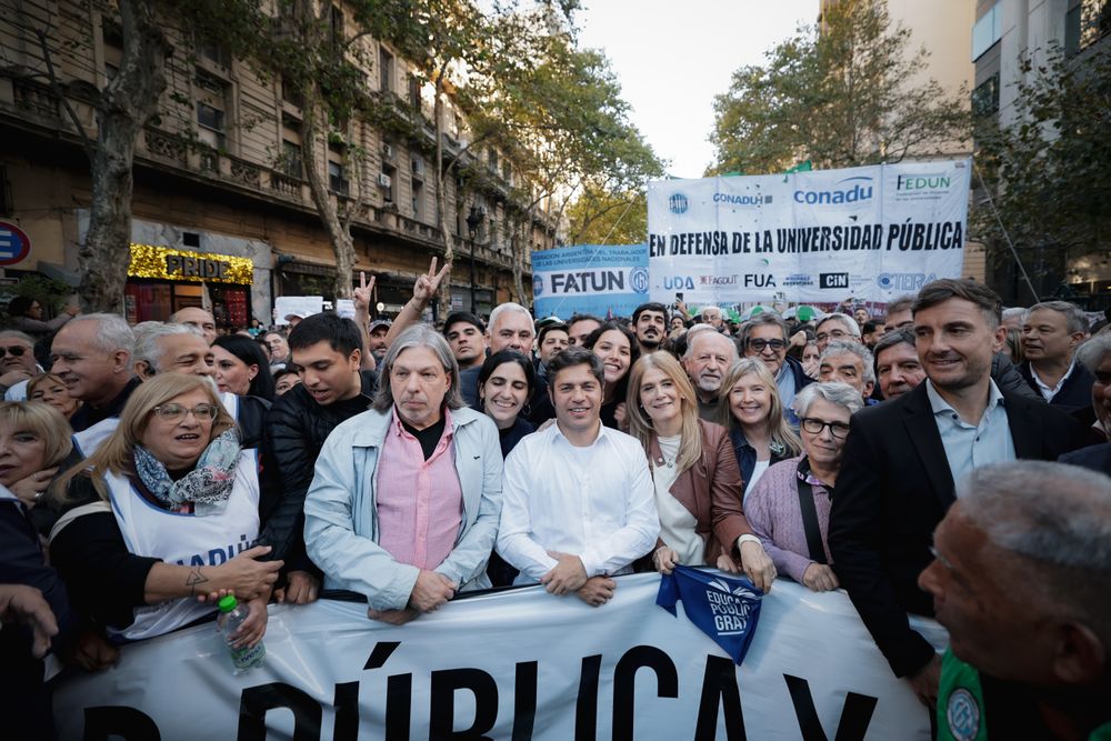 Kicillof en la Cuarta Marcha Federal Universitaria.&nbsp;