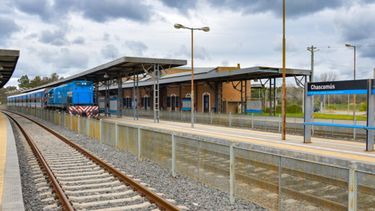 El tren en la estación Chascomús.