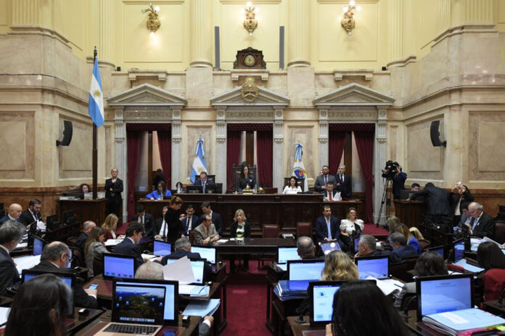 El Senado de la Nación en plena sesión.