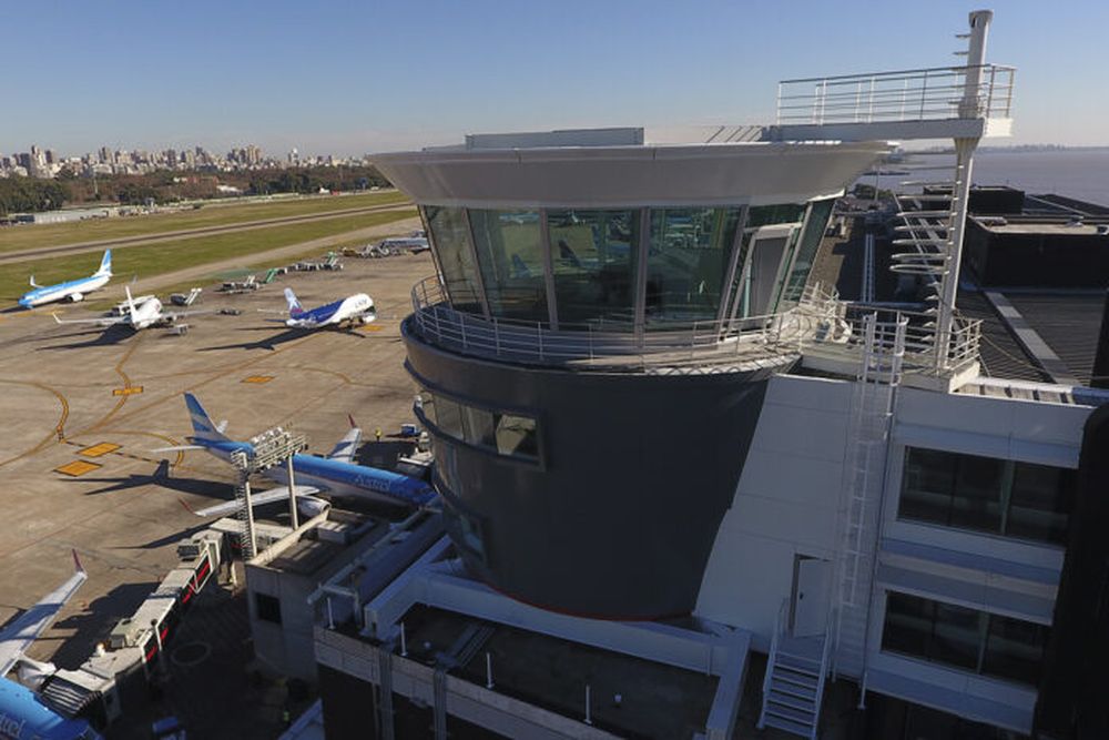 El Aeroparque Jorge Newbery.