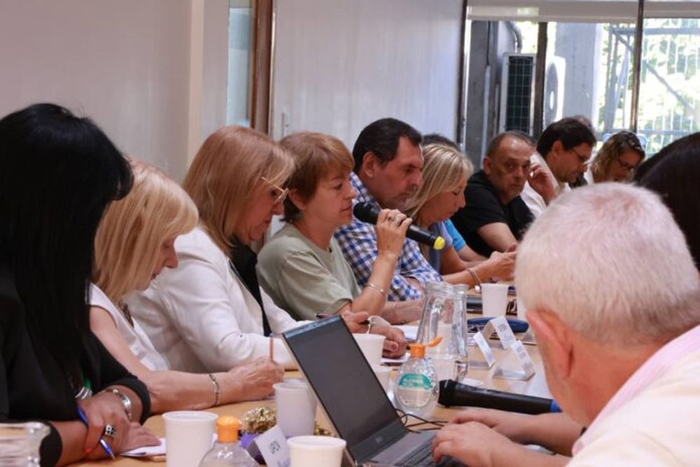 Una reunión paritaria docente.