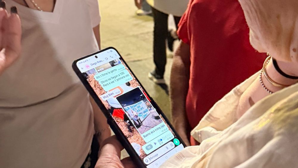 La vecina que lideró la protesta en Lanús.&nbsp;