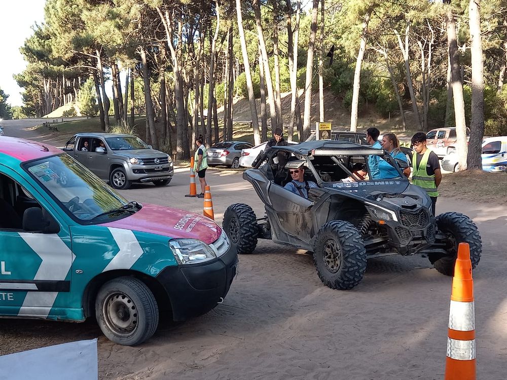 Un control vehicular en las playas bonaerenses.&nbsp;