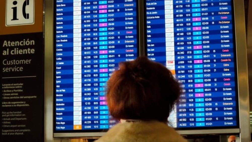 Problemas para volar en los aeropuertos de Buenos Aires.