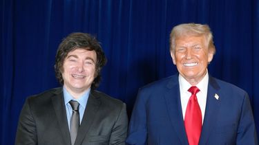 Los presidentes Javier Milei y Donald Trump.