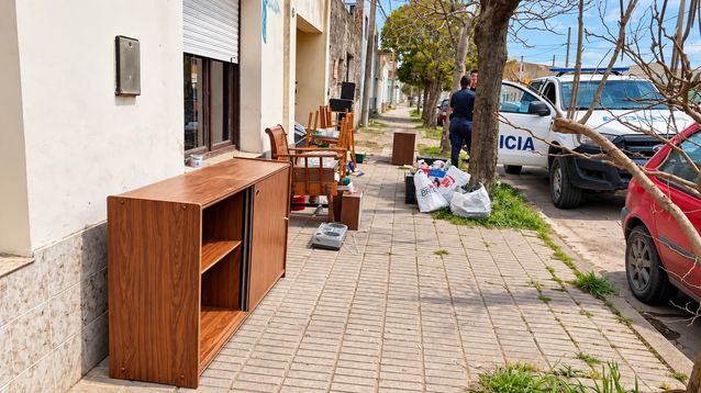 Algunos de los bienes robados y recuperados por la Policía en Coronel Pringles.