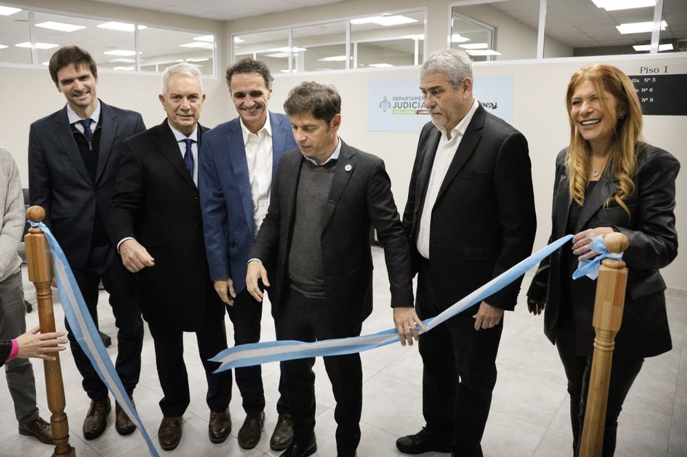 Kicillof junto a tres aspirantes a sucederlo: Gabriel Katopodis, Jorge Ferraresi y Julio Alak.
