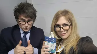 El presidente Javier Milei y la diputada Lilia Lemoine. (X @lilialemoine)
